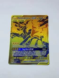 2021 Pokemon TCG Pikachu & Zekrom GX SM248 Full Art Holo Black Star Promo NM/M - Image 1