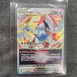 Pokemon TCG Lugia VSTAR Silver Tempest 139/195 Holo Ultra Rare PACK FRESH - Image 1
