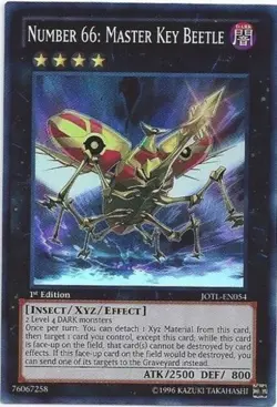 Yugioh! MP Number 66: Master Key Beetle - JOTL-EN054 - Super Rare - 1st Edition - Image 1