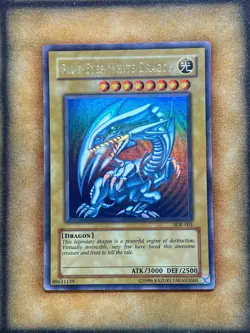 Yugioh Blue-Eyes White Dragon SDK-001 Ultra Rare Original Print NM - Image 1