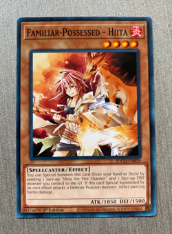 YuGiOh Familiar-Possessed - Hiita (1st Edition) SD Spirit Charmers #SDCH-EN001 - Image 1