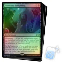 FOIL CEMETERY TAMPERING X4 Streets Of New Capenna SNC Magic MTG MINT CARD - Image 1