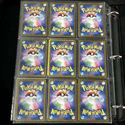 Pokemon Vintage Cards (METAL CUSTOM MEW) Binder Pages Lot - Image 4