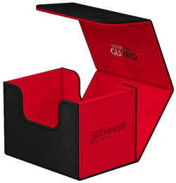 Ultimate Guard Synergy Black Red 100+ Sidewinder Deck Case Card Storage Box - Image 1