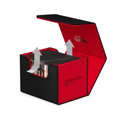 Ultimate Guard Synergy Black Red 100+ Sidewinder Deck Case Card Storage Box - Image 3