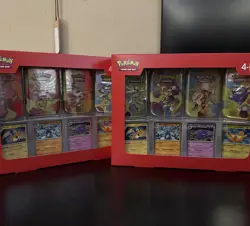 Pokemon 151 S&V - 4 Pack Mini Tins + 4 Promo Cards - SAMS CLUB EXCLUSIVE 2x - Image 1
