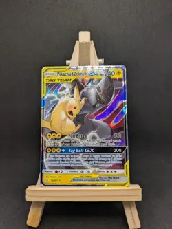 Pokemon Pikachu & Zekrom GX TCG Sun & Moon Team Up Holo Ultra Rare Card 33/181 - Image 1