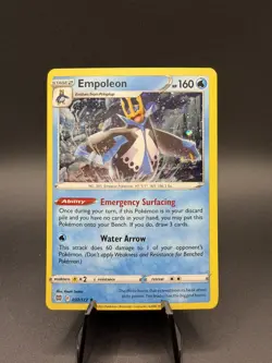 Empoleon 037/172 Brilliant Stars Pokemon Cosmo Holo Foil Rare Card 2022 - Image 1