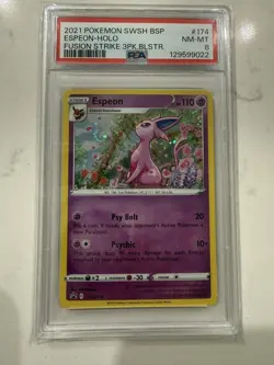 Espeon SWSH174 SWSH: Sword & Shield Promo Cards Holo PSA 8 - Image 1