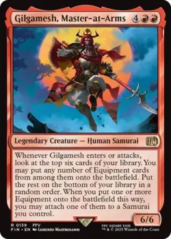 ~ Gilgamesh, Master-at-Arms ~ NM ~ UB: FINAL FANTASY ~ MTG ~ - Image 1