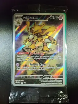 Pokemon TCG Alakazam 009 Black Star Promo Card SEALED NM - Image 1