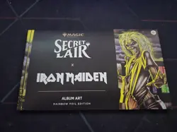 MTG SECRET LAIR X IRON MAIDEN: ALBUM ART Rainbow Foil **SEALED** - Image 2