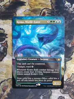 Koma, World-Eater ~~ Borderless NM-Mint, English Foundations MTG Magic - Image 1