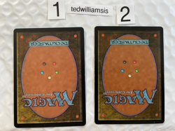 2x Dark Ritual MtG Tempest Signed Autographed Ken Meyer Jr LP Lightly Played - Image 2