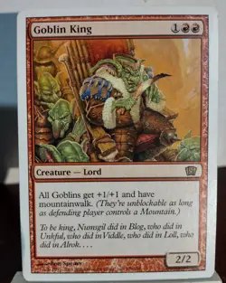 MTG Goblin King 8th Edition LP X1 Magic The Gathering - Image 1