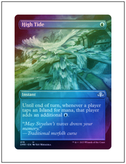 1x High Tide, Foil, Borderless Art, Magic MTG NM - Image 1