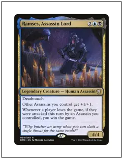 1x Ramses, Assassin Lord, Magic the Gathering MTG NM - Image 1