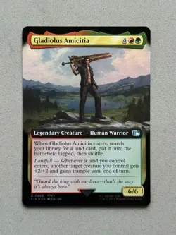 Gladiolus Amicitia (Extended Art) FOIL #489 MTG Final Fantasy FIN - NM / Mint - Image 1