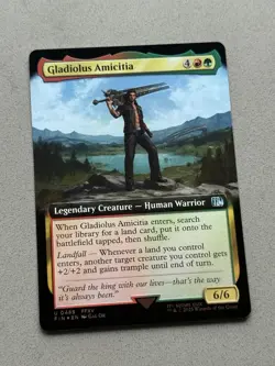 Gladiolus Amicitia (Extended Art) FOIL #489 MTG Final Fantasy FIN - NM / Mint - Image 3