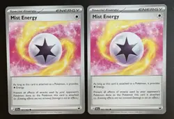 Mist Energy 161/162 x2 Uncommon English Pokemon Temporal Forces NM - Image 1