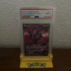 Galarian Moltres V (Full Art) 176/198 Swsh06: Sword & Shield - Chilling Reign Holo for sale online - Image 1