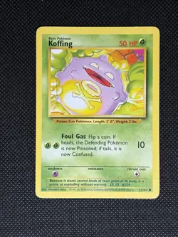 Pokemon TCG KOFFING 51/102 Base Set Unlimited WOTC - Image 1