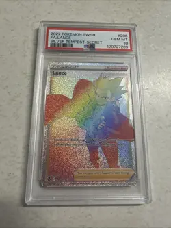 POKEMON ENGLISH SWSH FA/LANCE SILVER TEMPEST RAINBOW PSA 10 - Image 1