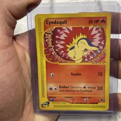 Cyndaquil 105/165- Expedition Base Set-Non Holo-2002 TGC Pokemon LP+ Vintage - Image 1