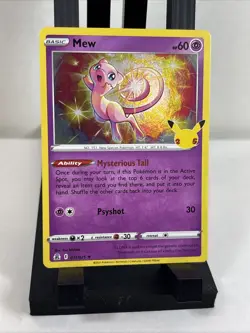 Mew Holo Rare Celebrations 011/025 NM Pokemon TCG - Image 1