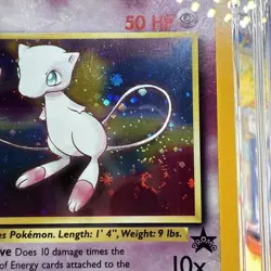 CGC 9 MINT Pokemon Mew #9 Holo Black Star Promo 2000 League Rare W/ Swirl - Image 2