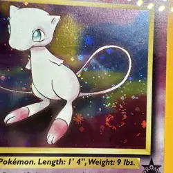 CGC 9 MINT Pokemon Mew #9 Holo Black Star Promo 2000 League Rare W/ Swirl - Image 3
