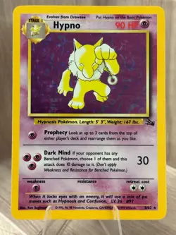 Pokemon - Hypno [1999 Wizards] #8/62 Holo Rare (NM-MT) - Fossil Set - Image 1
