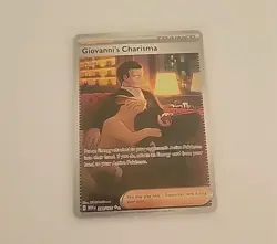 2023 Pokemon SV151 MEW EN Giovanni's Charisma Special Illustration Rare #204/165 - Image 1