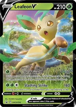 Leafeon V SWSH194 - Sword & Shield Black Star Promo Pokemon NM - Image 1