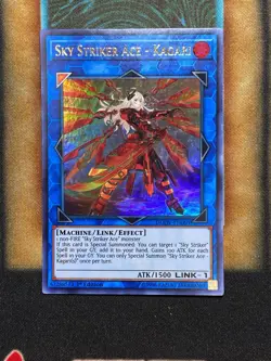 Yugioh Sky Striker Ace - Kagari DUOV-EN060 Ultra Rare Alt Art 1st Ed NM - Image 1