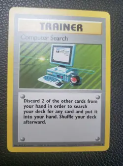 Computer Search 71/102 Trainer - Base Set 1 - Pokemon Card - LP - Image 1