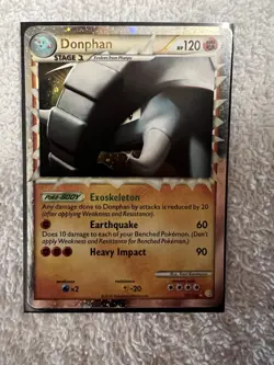 Pokemon TCG Donphan Prime HeartGold SoulSilver Holo Rare Card 107/123 - Image 2