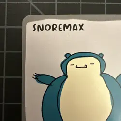Pokenot Snoremax/Snorlax #143 Derpy Parody Custom Card Dysfunctional Passholder - Image 2