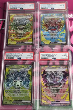 2024 Pokemon JP SV8a Fest Teal Mask 4 Card Set ALL PSA 10 Ogerpon EX SAR - Image 1
