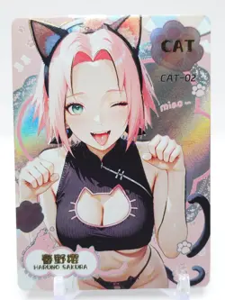 Femme Fatale - Anime Waifu CAT Trading Card - Sakura Haruno - Image 1