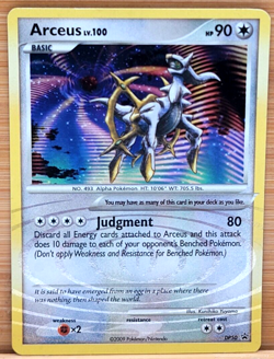 ARCEUS 2009 POKEMON CARD LV 100 HOLO DIAMOND PEARL PROMO DP50 - Image 1