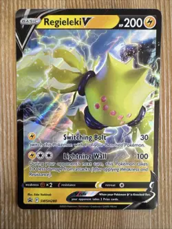 Regieleki V - SWSH280 - Pokemon Sword & Shield Promo Ultra Rare Holo Card NM - Image 1