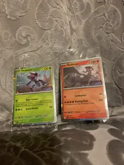 Reshiram And Genesect- Pokemon Phantasmal Flames - SEALED Stamped Promo Cards - Image 1