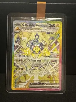 Pokemon Galvantula EX TCG Card Stellar Crown Holo 168/142 Sv07 NM - Image 1