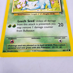 Pokemon TCG Bulbasaur Legendary Collection #68 Regular Common Card Pokemon Vintg - Image 3