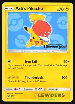 Ash's Pikachu - SM114 - Pokemon The Movie - Black Star Promos - Pokemon Card 8 - Image 1