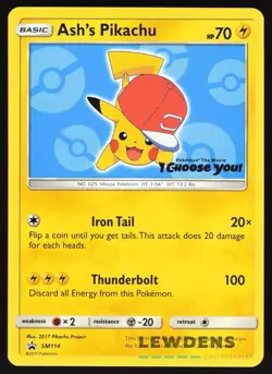 Ash's Pikachu - SM114 - Pokemon The Movie - Black Star Promos - Pokemon Card 5 - Image 1