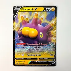 Pincurchin V - 072/192 - Pokemon Rebel Clash Sword & Shield Ultra Rare Card NM - Image 1