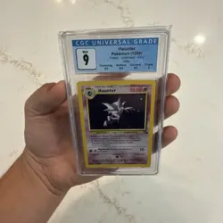 CGC 9 MINT Haunter 1999 Fossil 6/62 Holo Pokemon Card Vintage - Image 1
