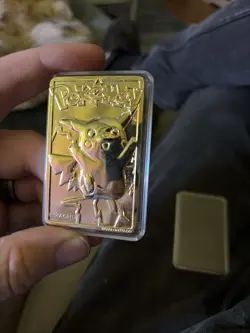 1999 Pokemon Burger King 23K Gold Plated Pokemon Card - Pikachu - Image 1